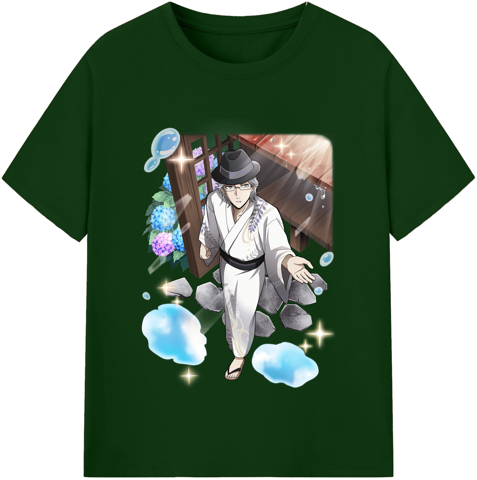 （画像用） 文豪ストレイドッグス Bungo Stray Dogs 綿100％半袖Tシャツ（フロントプリント）